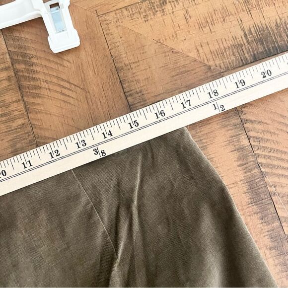 Soft Surroundings Corduroy Wide Leg Pants Size L Front Zip High Rise - Picture 4 of 7